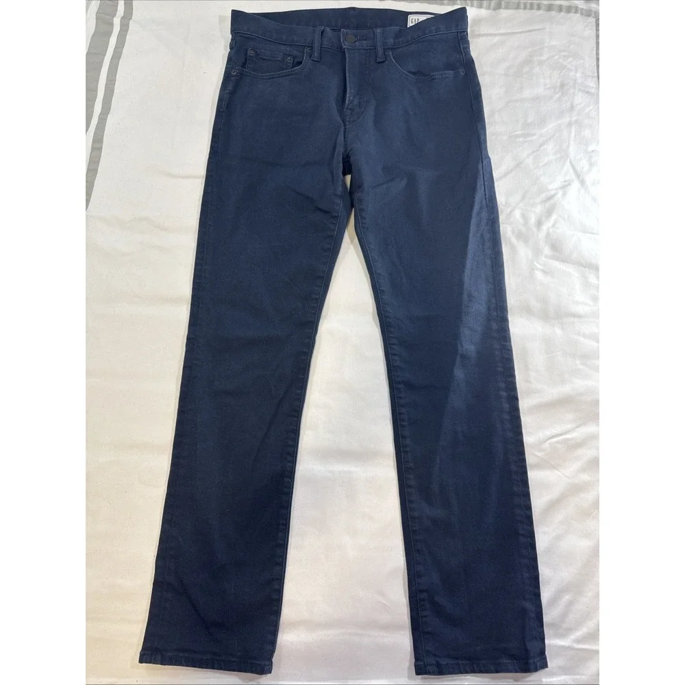 Gap Slim City Jeans Mens 30x30 Blue Gapflex Stretch Minimalist Normcore